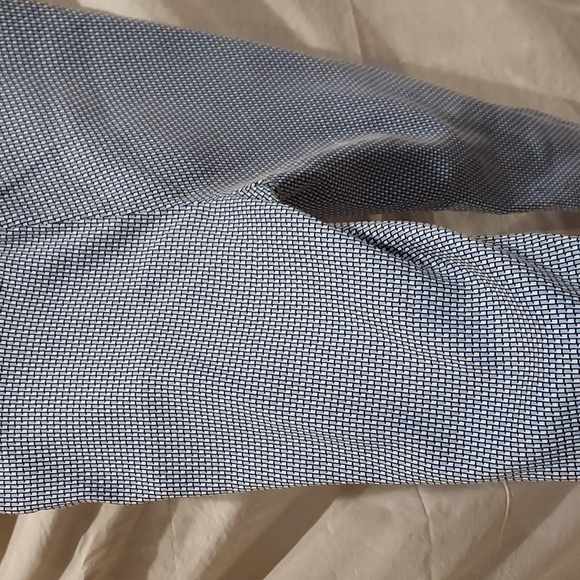 Soho Pull on SLack with Small Blue, White, and Black Geometric Pattern Size Med - Picture 5 of 8